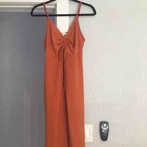 Orange maxi dress